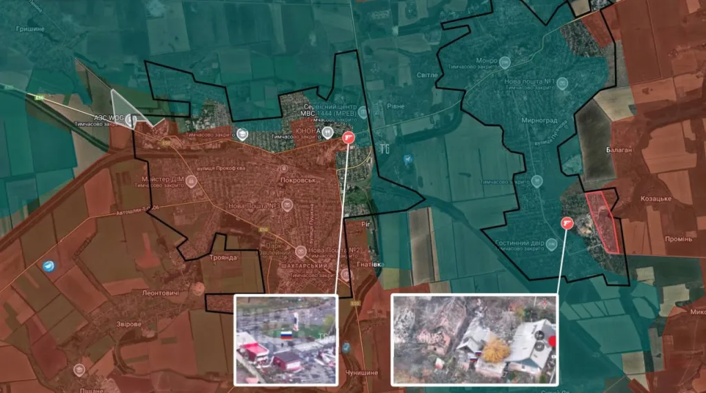 Российские штурмовики берут в плен украинского солдата у АЗС Multitop на северо-восточной окраине Покровска