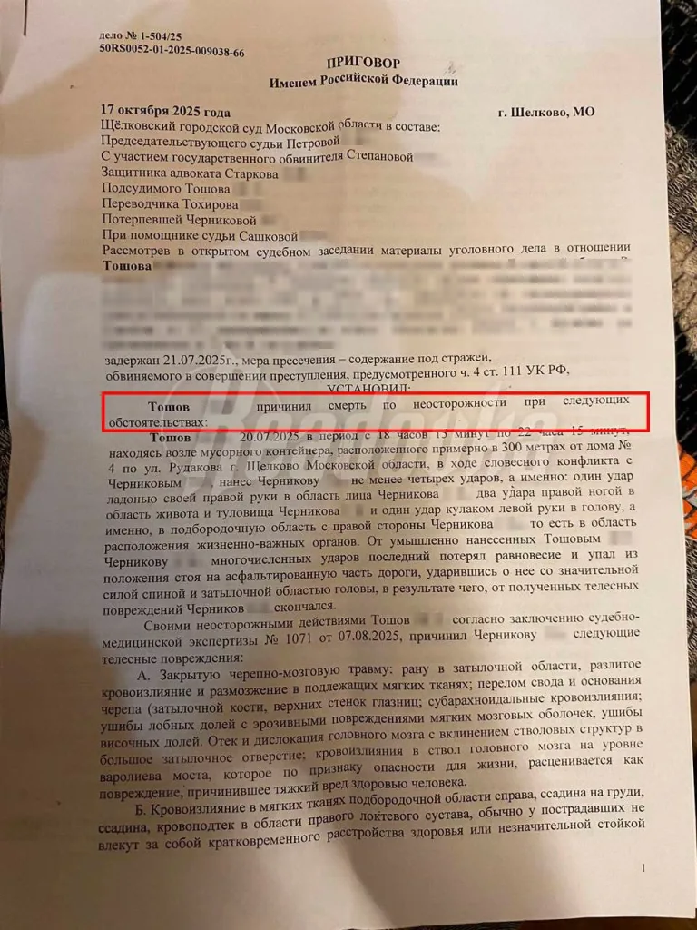 Год условно за убийство инвалида «больная мать» спасла убийцу-мигранта