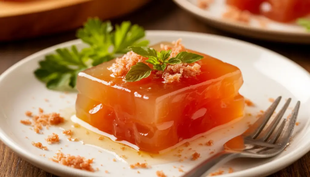 Самый стремительный и наиболее прозрачный куриный холодец — надежно застывает и выглядит торжественно