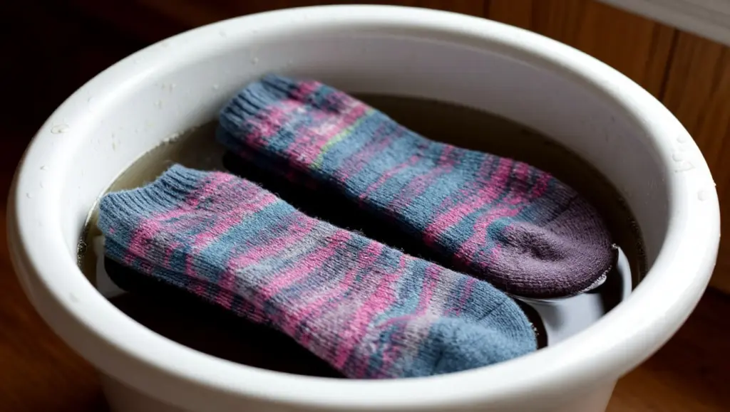 Вы просто зря тратите деньги: домохозяйки продемонстрировали прием с содой и уксусом, после которого носки становятся как новые