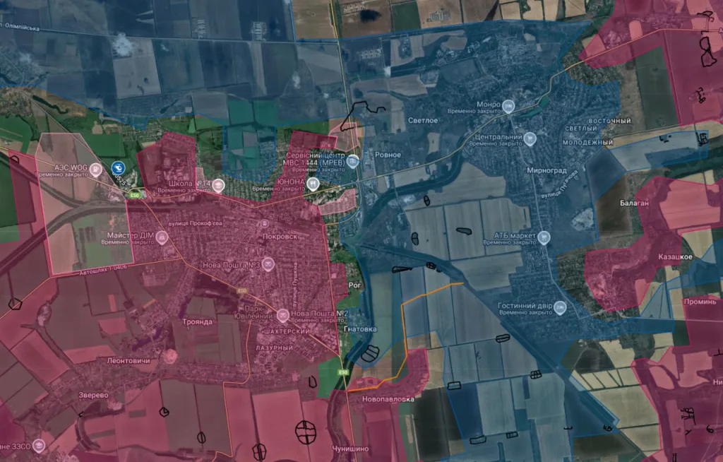 Российские штурмовики берут в плен украинского солдата у АЗС Multitop на северо-восточной окраине Покровска