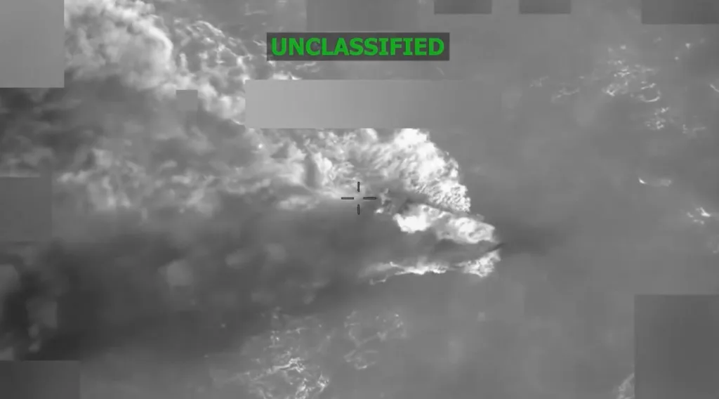 Уничтожение в рамках операции «Southern Spear» двадцатой лодки, задействованной в транспортировке наркотиков в Карибском море