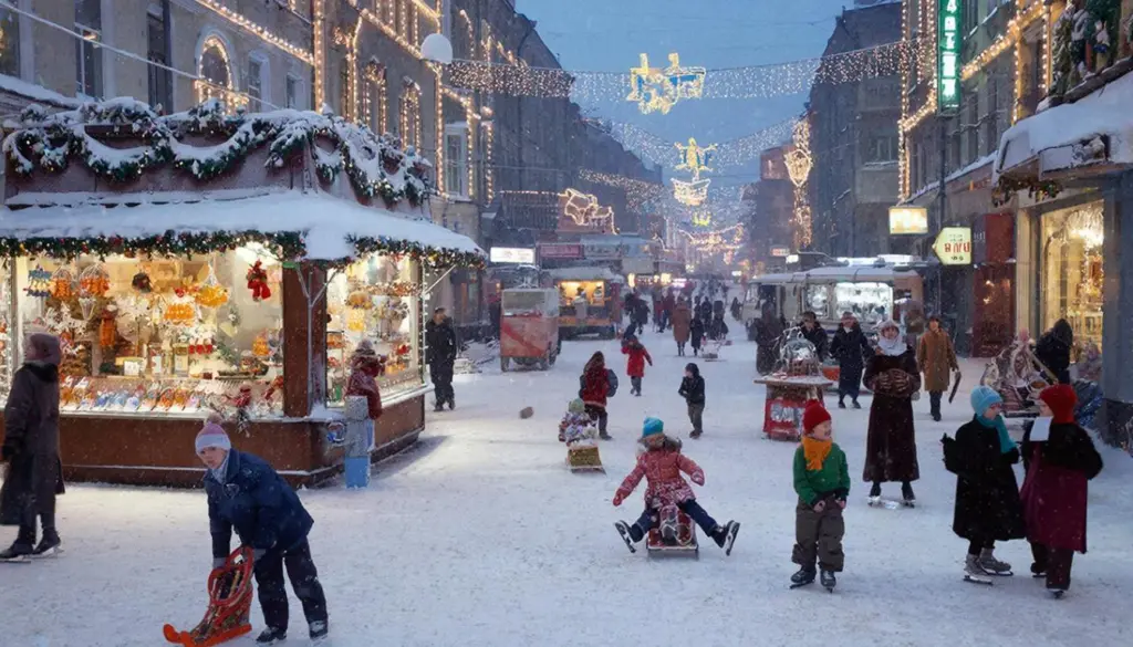 Новый год в СССР — это город, в котором и в сегодняшнее время ощущается атмосфера авантюризма, Лукашиной и «Голубого огонька»