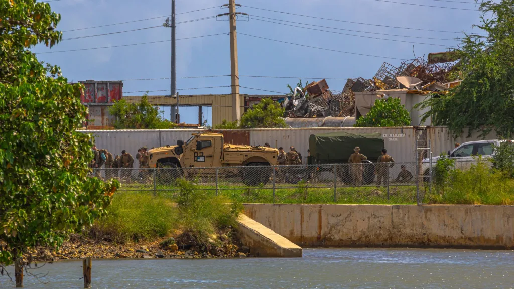 Десантные катера на воздушной подушке типа LCAC корпуса морской пехоты США, развёрнутые в Пуэрто-Рико