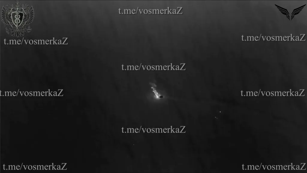 Уничтожение украинских БЭК ударами барражирующих боеприпасов «Ланцет» с системой захвата цели в акватории Чёрного моря в ночь с 1 на 2 ноября 2025 года