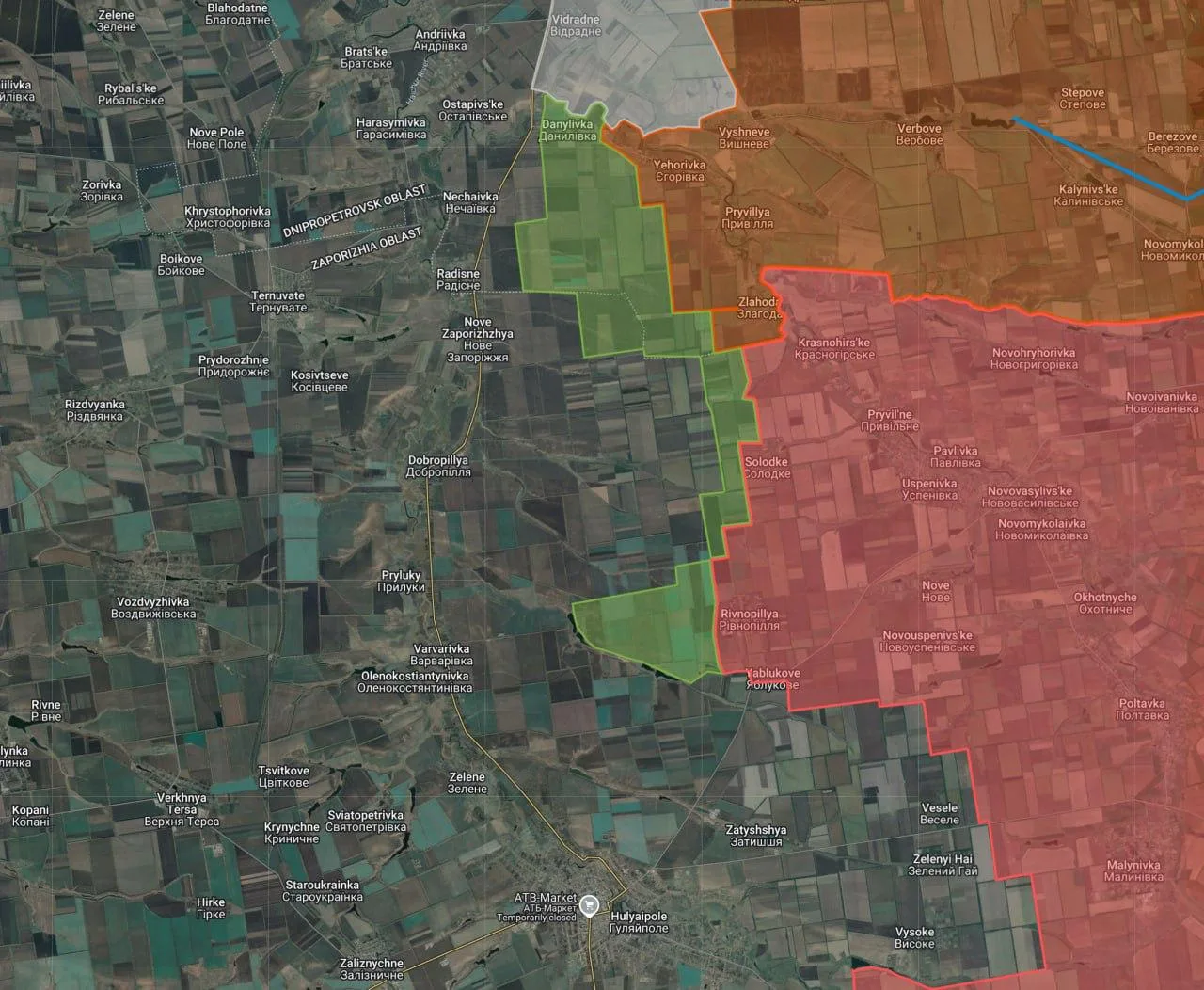 В данный момент хорошо заметно, что планов у «Востока» по штурму Гуляйполя в лоб нет