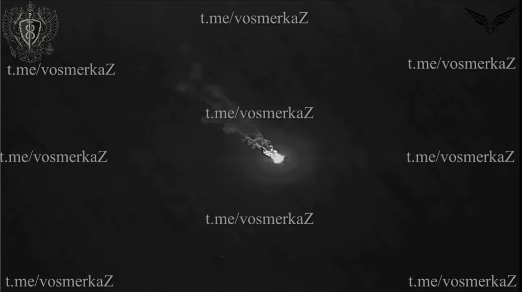 Уничтожение украинских БЭК ударами барражирующих боеприпасов «Ланцет» с системой захвата цели в акватории Чёрного моря в ночь с 1 на 2 ноября 2025 года