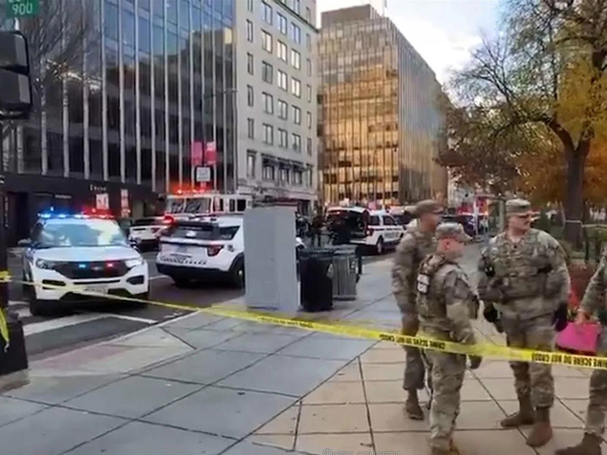Стрельба у Белого дома в Вашингтоне привела к тяжелым ранениям у двух военных Нацгвардии США0