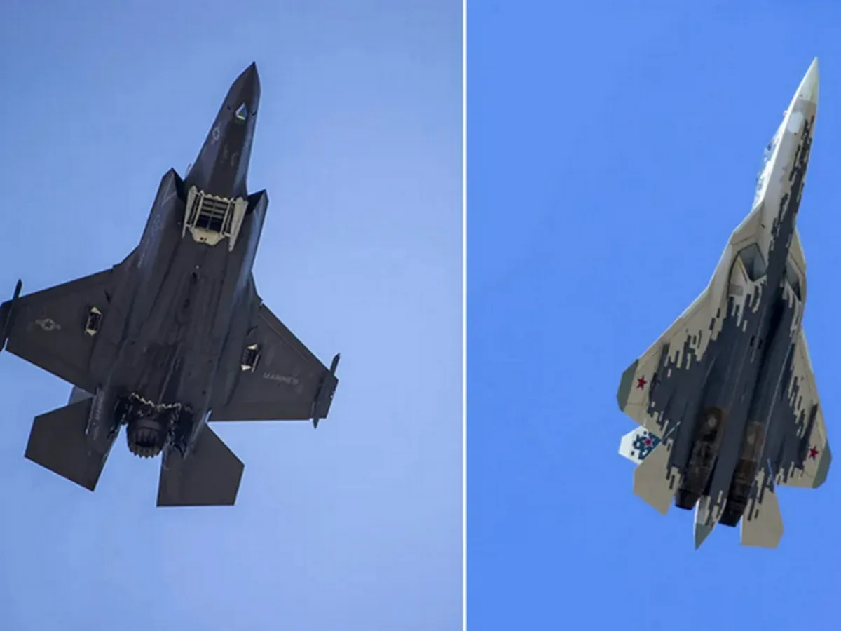 Су-57 и F-35 провели «дуэль» в воздухе Дубая чтобы привлечь интерес военных0