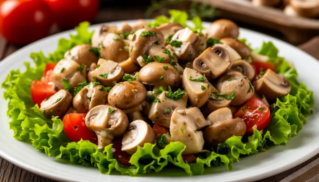 В разы вкуснее Оливье! Салат «Грибная Поляна» — красивое и бесподобно вкусное украшение праздничного стола