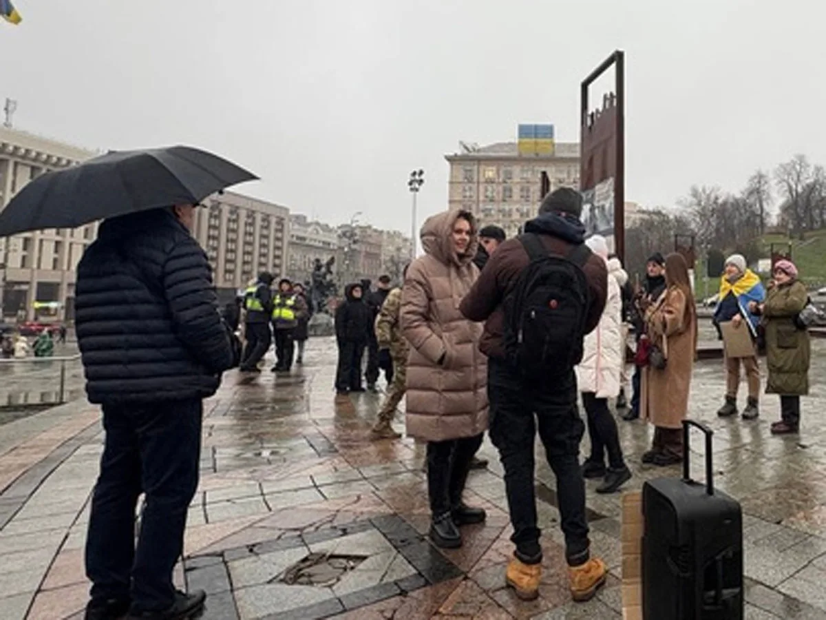 В Киеве участники митинга требуют ареста Ермака и отставки Зеленского0
