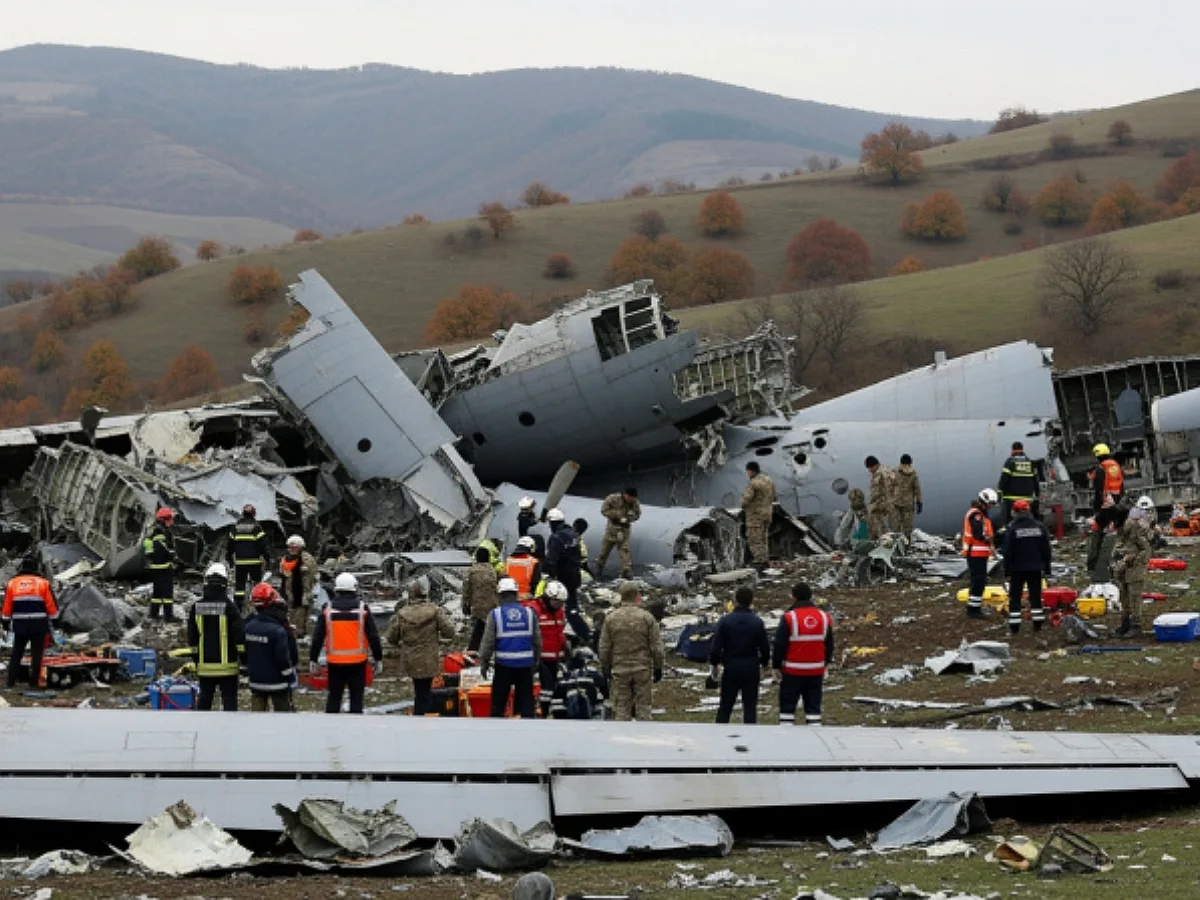 У границ Грузии разбился турецкий военный самолет C-130 «Геркулес»0