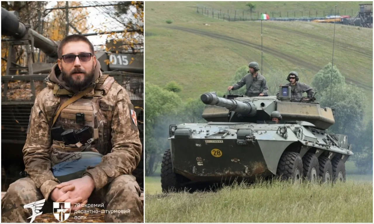 Первое появление итальянского колесного танка B1 Centauro со 105-мм орудием на вооружении 78-го отдельного десантно-штурмового полка ДШВ Украины