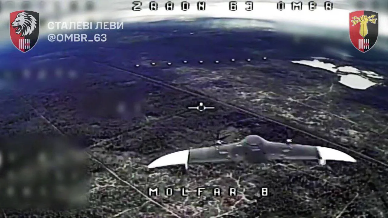 Новый российский разведывательный БПЛА «Князь Олег Вещий» производства НПЦ «Ушкуйник» в объективе дронов-перехватчиков противника