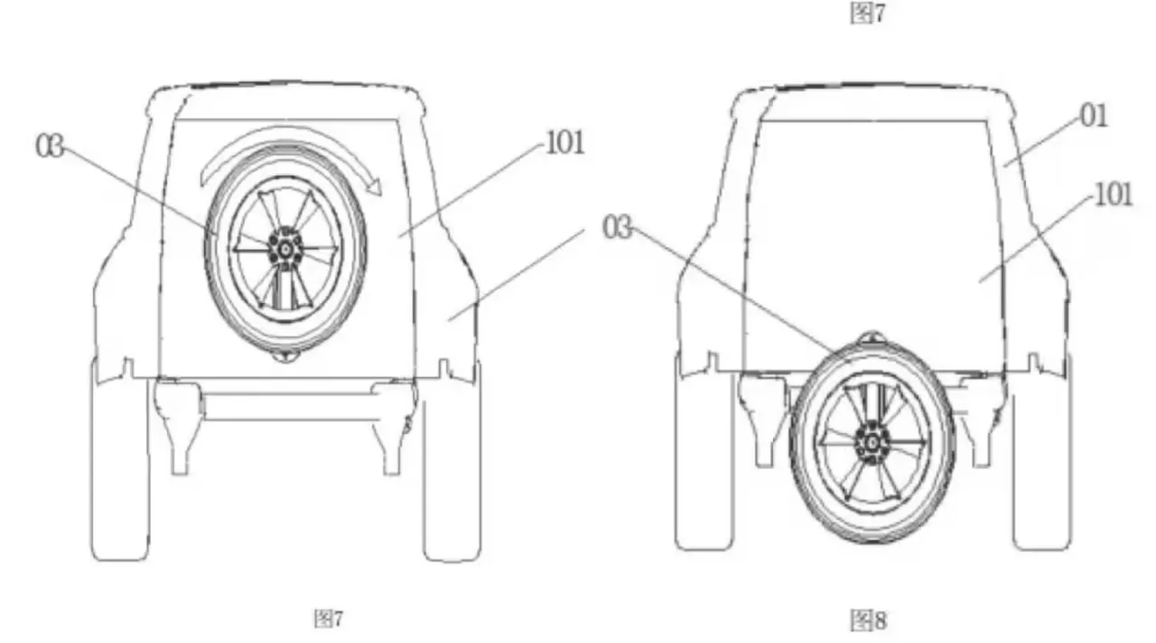 Китайцы продолжают удивлять - BYD запатентовала систему, превращающую запасное колесо на двери багажника в гребной винт
