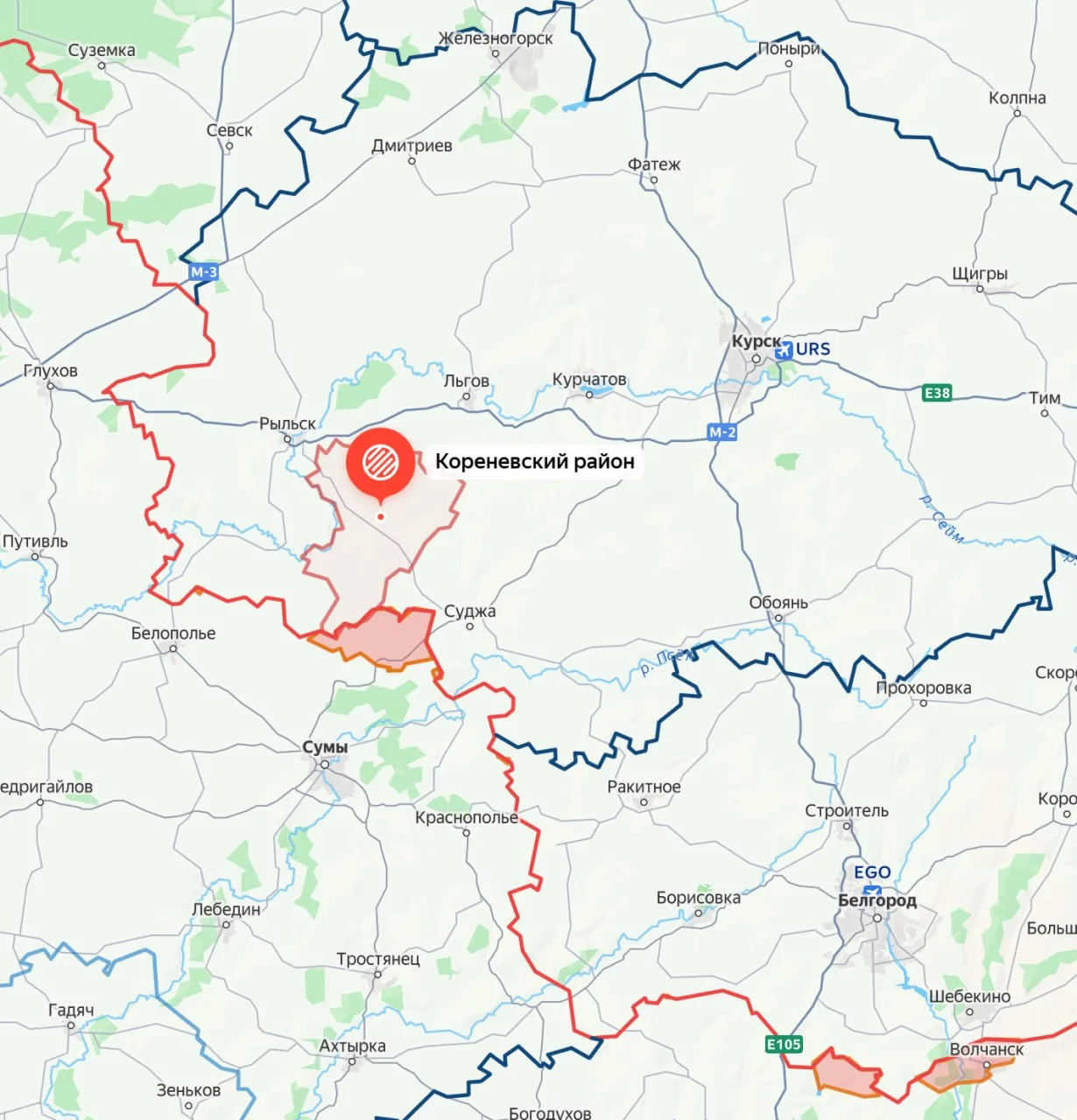 Курская область, губернатор: Часть Кореневского района осталась без электроснабжения