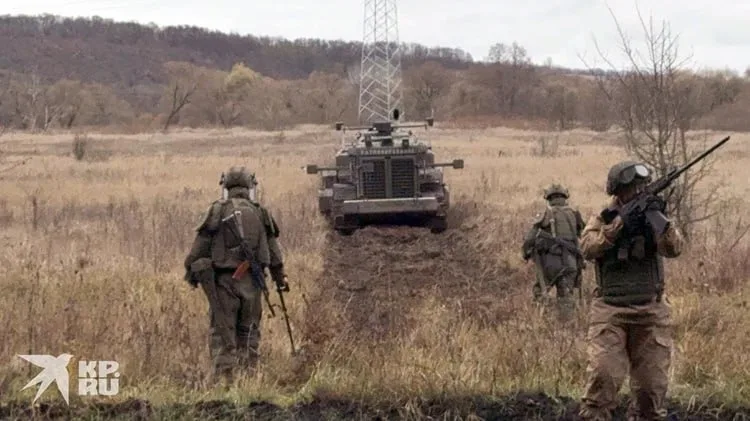 Северокорейские саперы в процессе разминирования территории Курской области, освобожденной от ВСУ