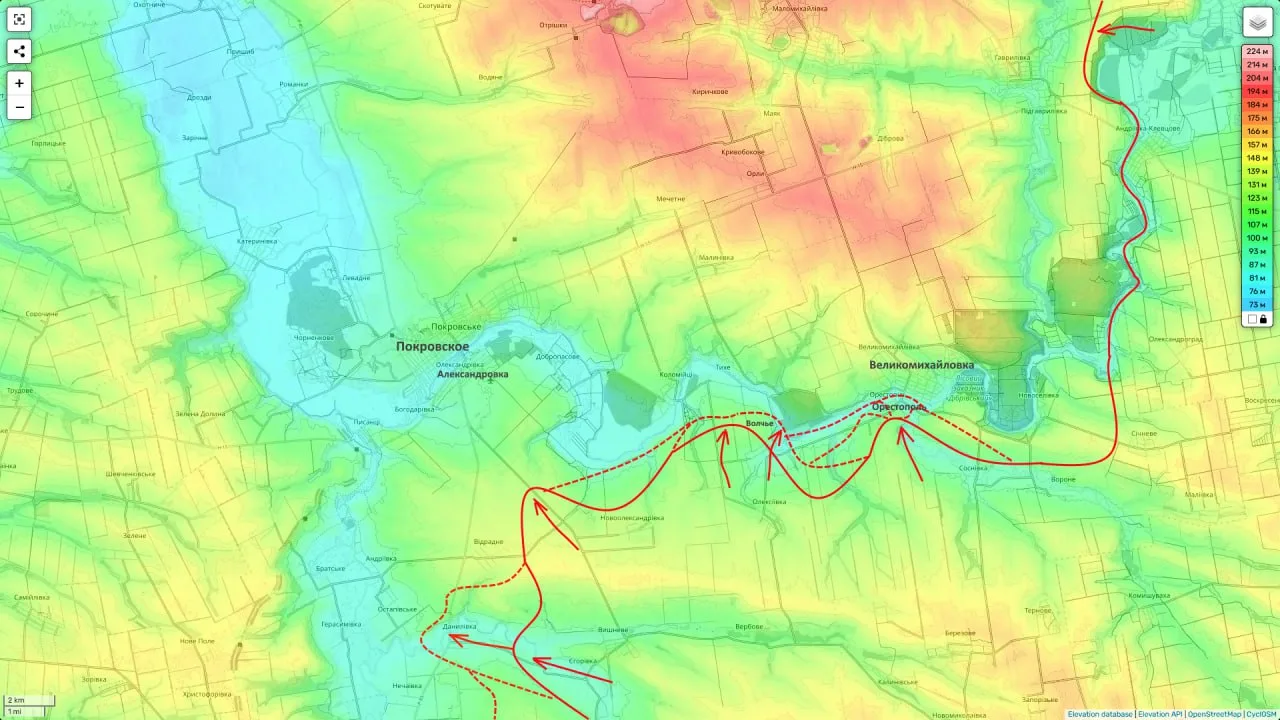 Юрий Подоляка - Покровское (Днепропетровская область) направление на 12.00 14.11.25: Орестополь