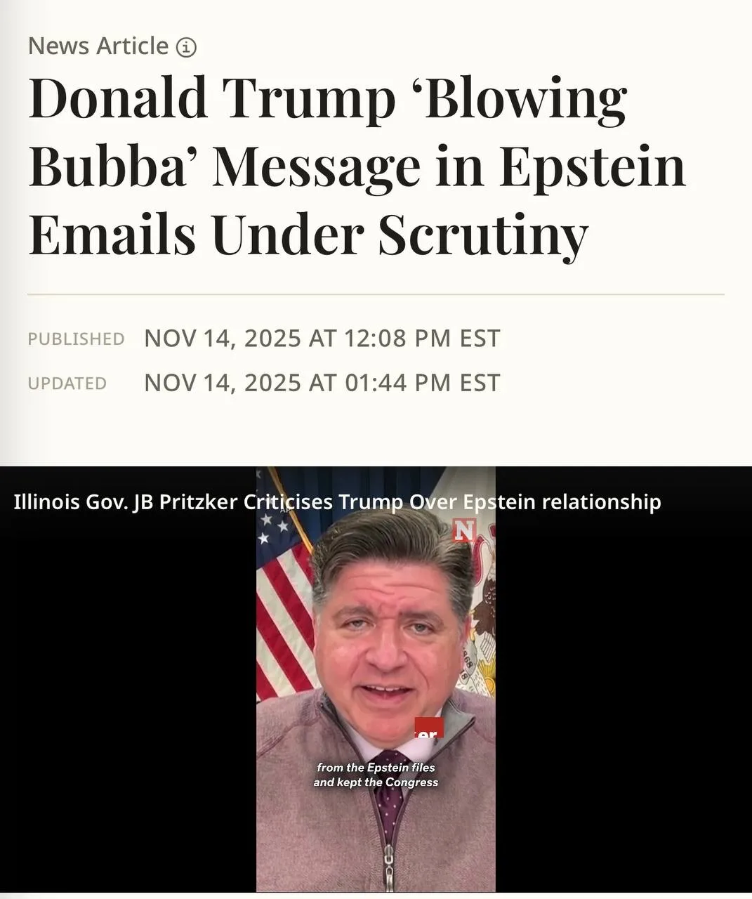 Трамп и Эпштейн. Новый скандал