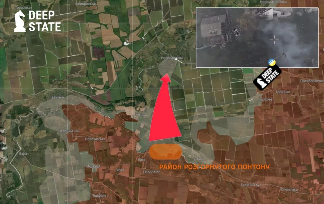 Противник подтверждает крупный механизированный прорыв ВС РФ в село Новопавловка Днепропетровской области