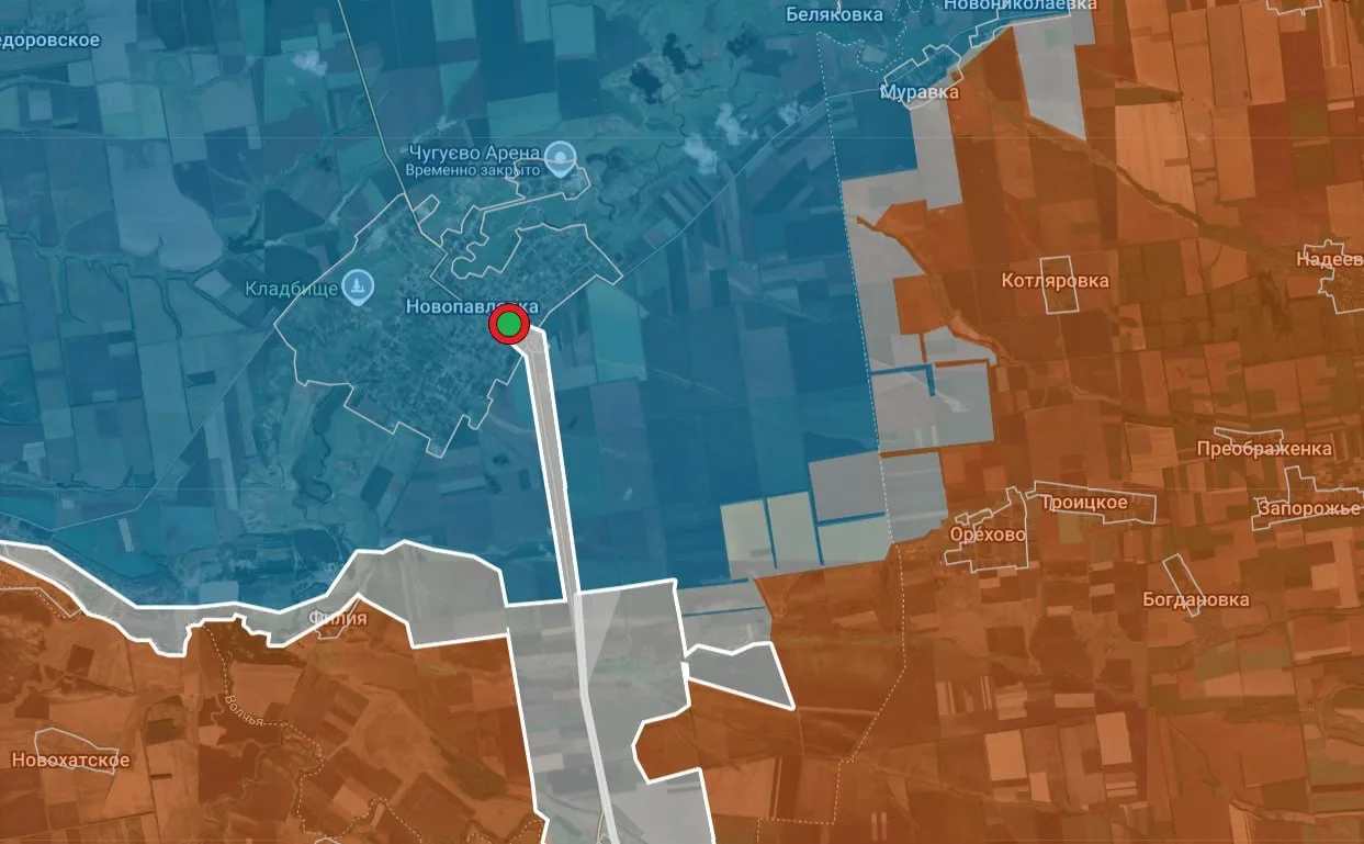 Противник подтверждает крупный механизированный прорыв ВС РФ в село Новопавловка Днепропетровской области