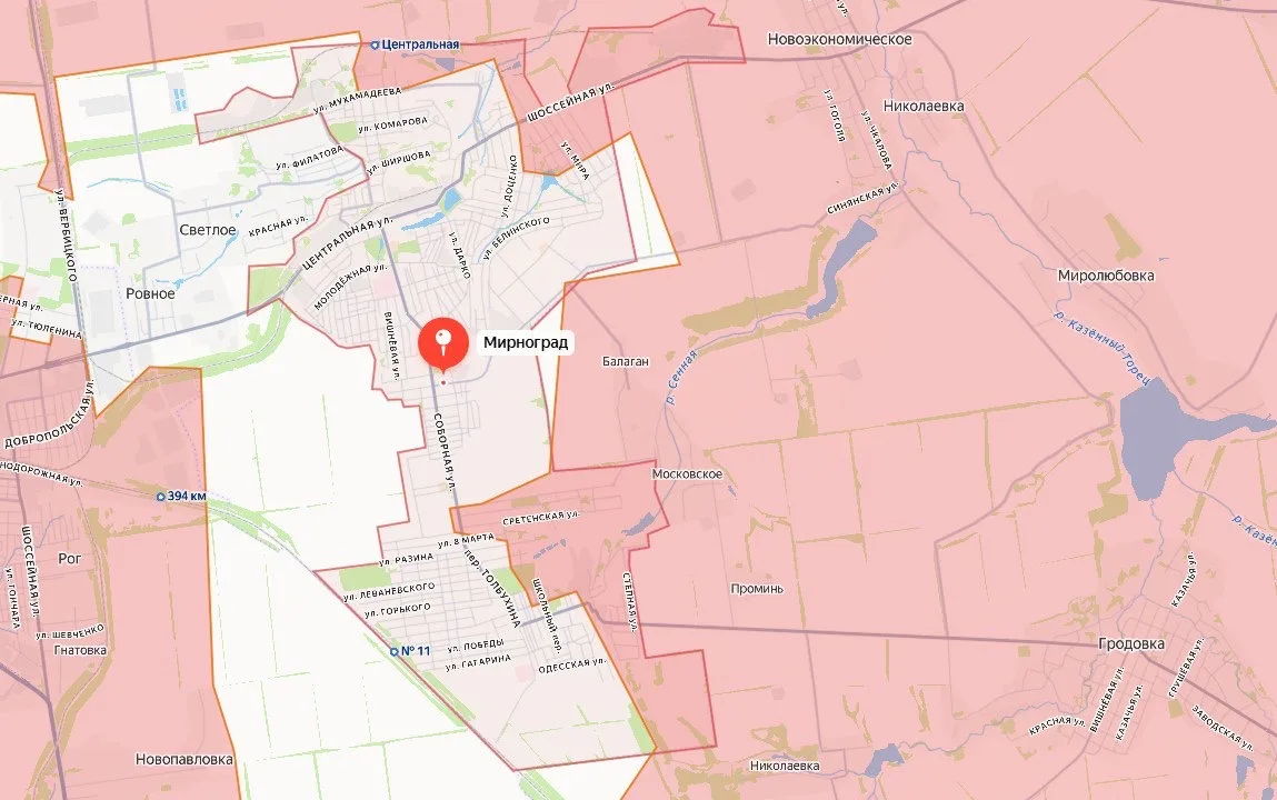 ВС РФ вошли в южную часть города Северска