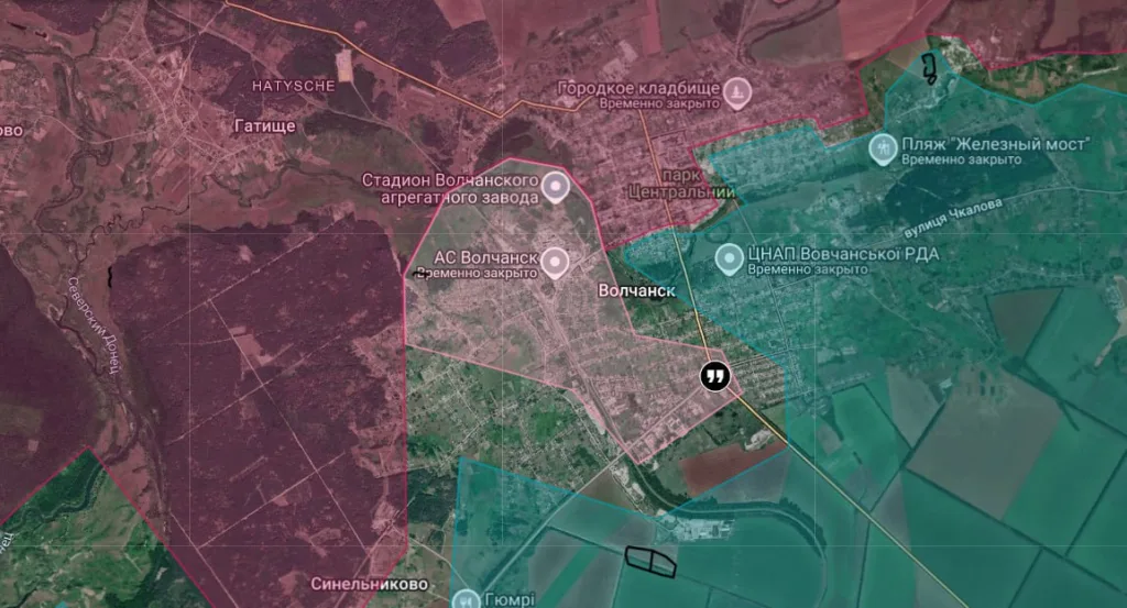 Российские штурмовики зачистили жилые окраины на юге Волчанска Харьковской области