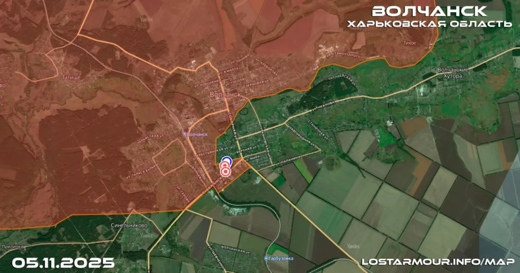 Российские штурмовики зачистили жилые окраины на юге Волчанска Харьковской области