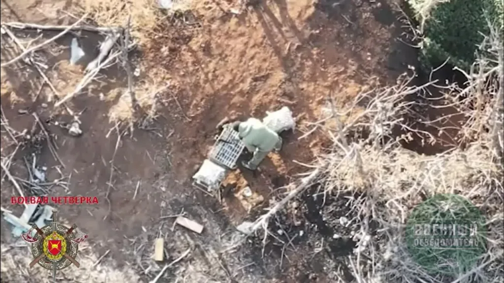 Транспортная платформа "Муревей", разработанная группой инженеров БПЛА 74-го мотострелкового полка 58-й Армии совместно с специалистами ООО "Чистое небо"