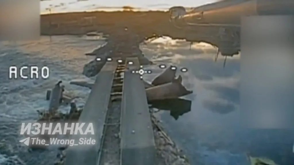 Уничтожение переправы ВСУ через реку Оскол в районе села Петровка