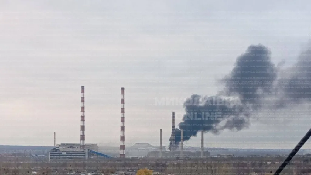 Нанесён удар по Славянской ТЭС в городе Николаевка вблизи Славянска