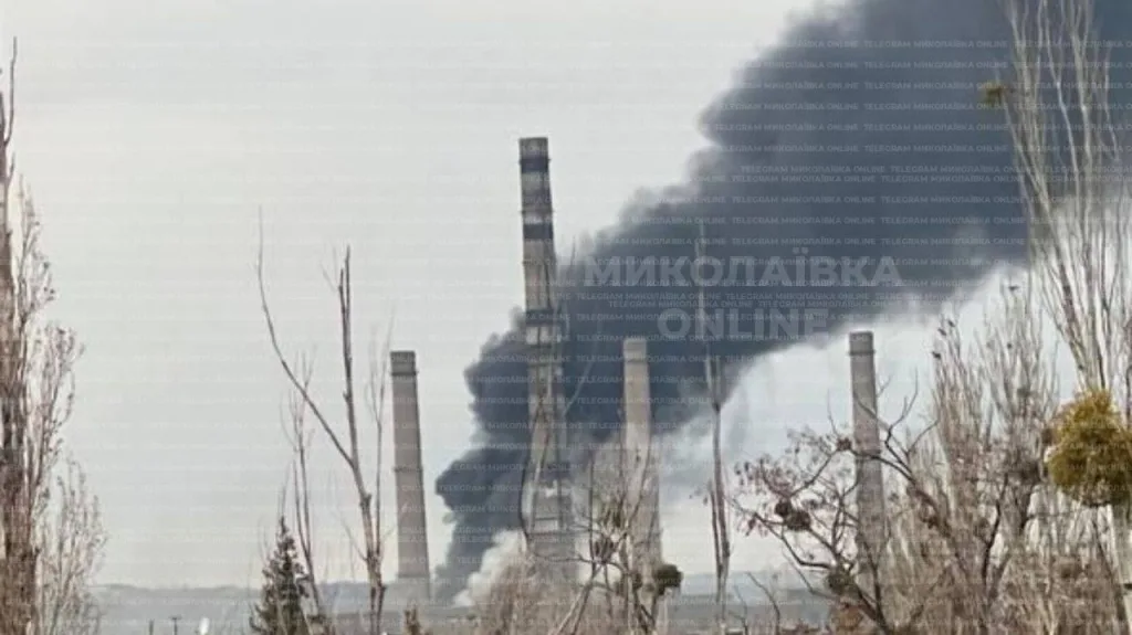 Нанесён удар по Славянской ТЭС в городе Николаевка вблизи Славянска