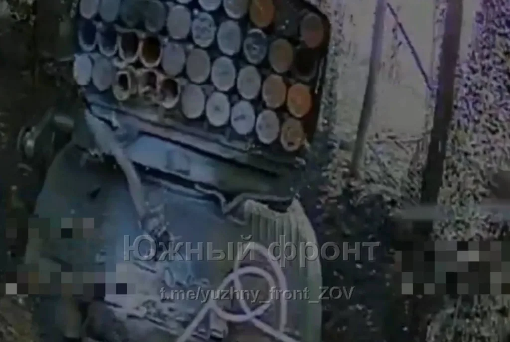 Уничтожение FPV-дронами РСЗО БМ-21 «Град» ВСУ на Северском направлении