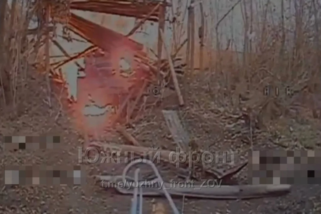 Уничтожение FPV-дронами РСЗО БМ-21 «Град» ВСУ на Северском направлении