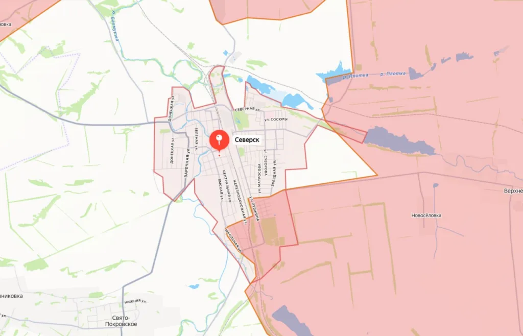 Засада на группу украинской пехоты на южной окраине Северска, где уже закрепились российские штурмовые отряды