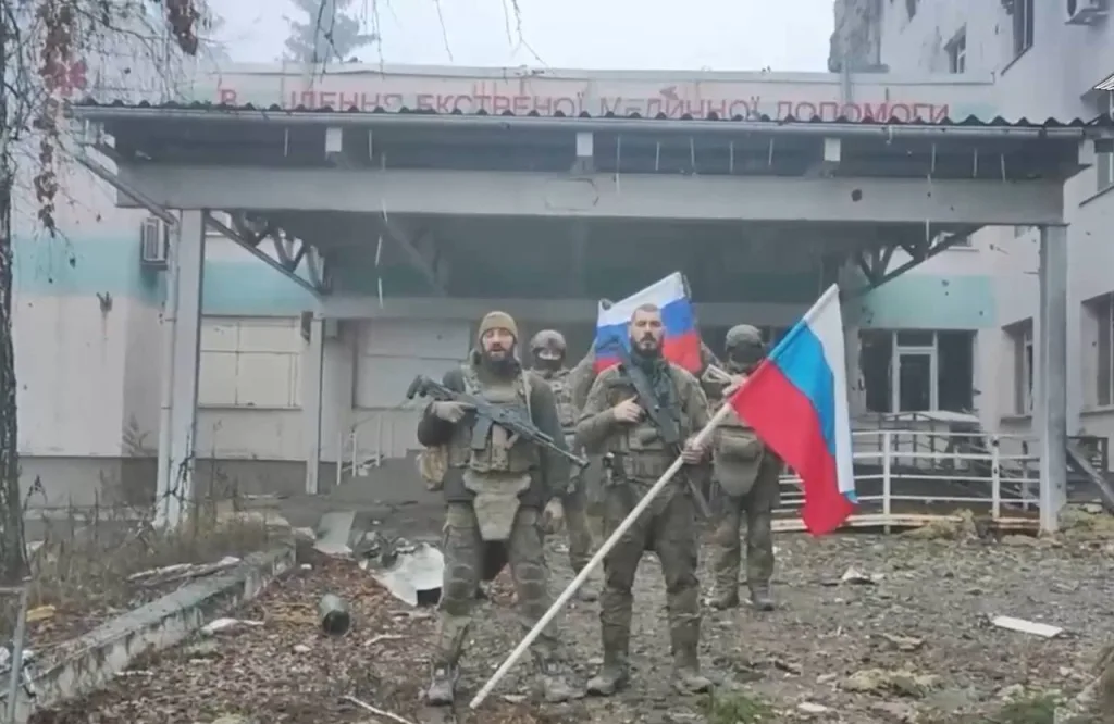 Русские флаги в Купянске