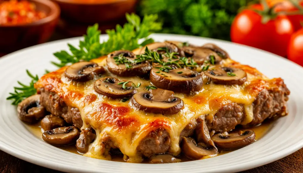 Исключительное мясо по-французски с грибами и сыром – замечательный ужин всего за полчаса