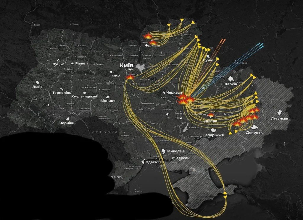 ВС РФ ночью атаковали военные объекты в шести областях Украины на 07.12.2025