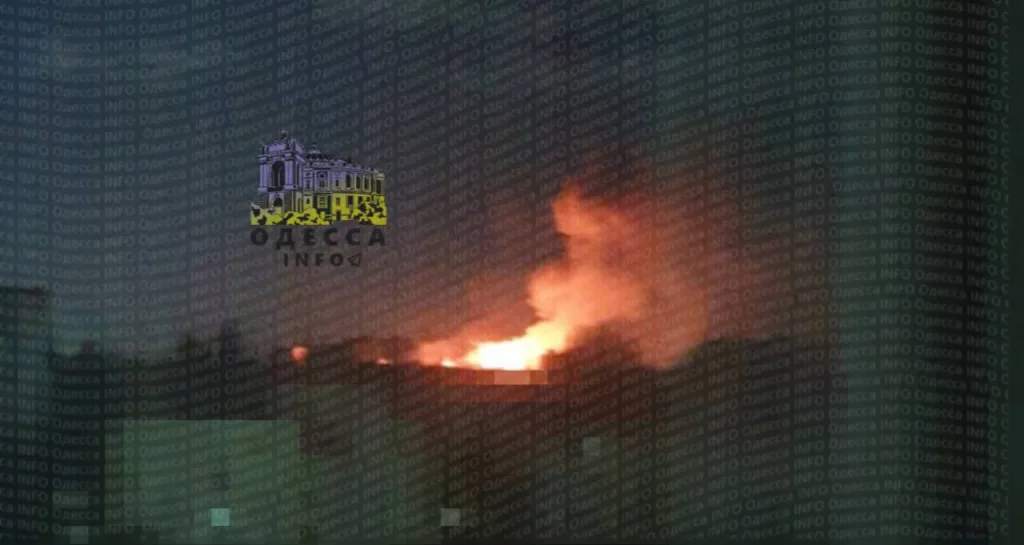 Дроны-камикадзе «Герань-2» нанесли удар по подстанции в микрорайоне Посёлок Котовского в Одессе