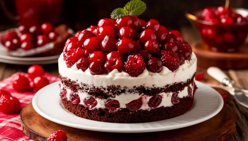 Торт «Чёрный лес» от шеф-повара — именно тот десерт, который все eagerly anticipate — для него понадобятся самые обычные компоненты