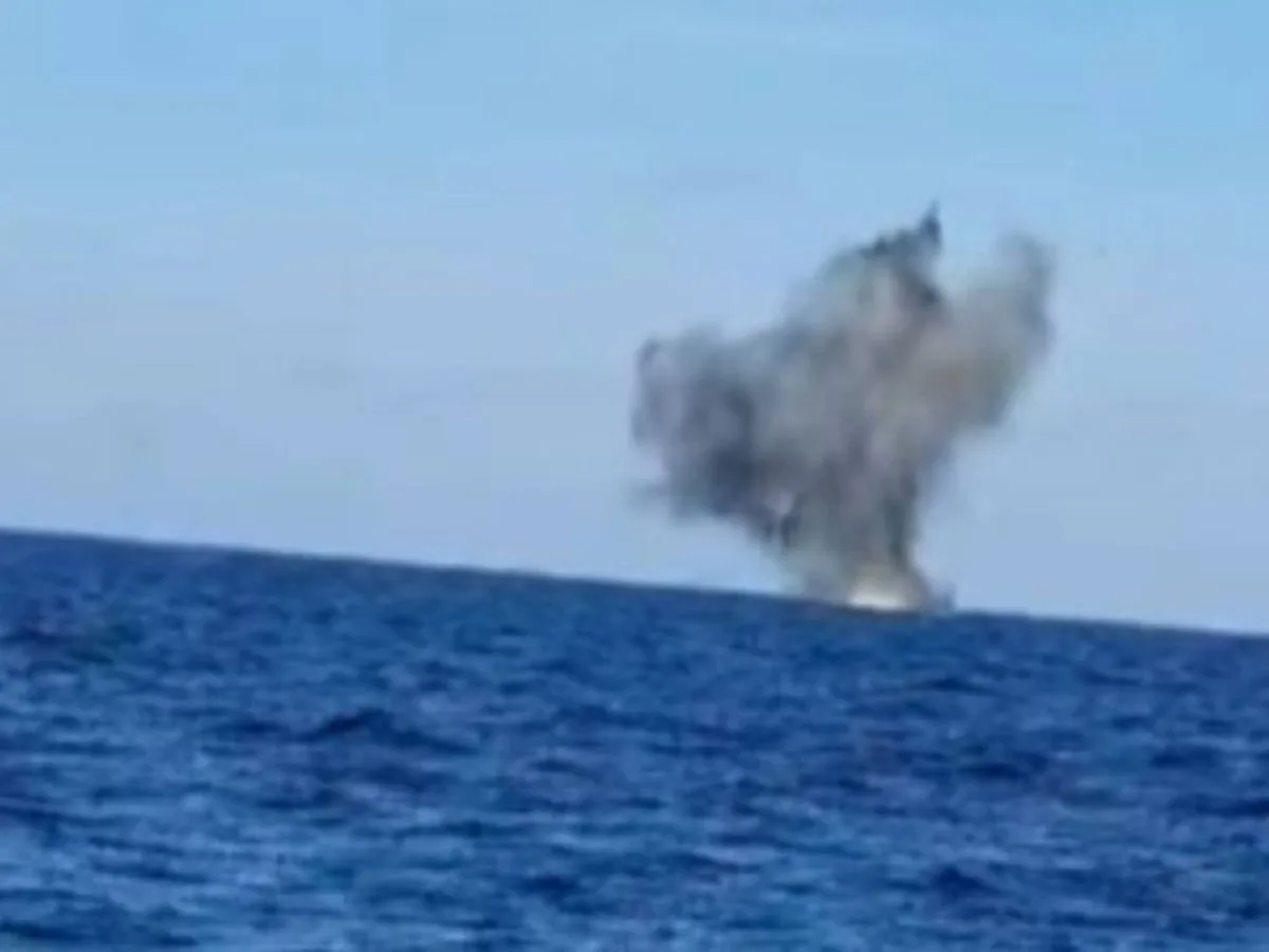 В Черном море румынские силы уничтожили украинский дрон Sea Baby0