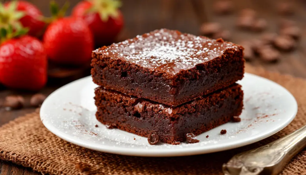 Брауни из трех компонентов — это лакомство, от которого трудно отказаться: он влажный, шоколадный, а время на его приготовление составляет всего 5 минут