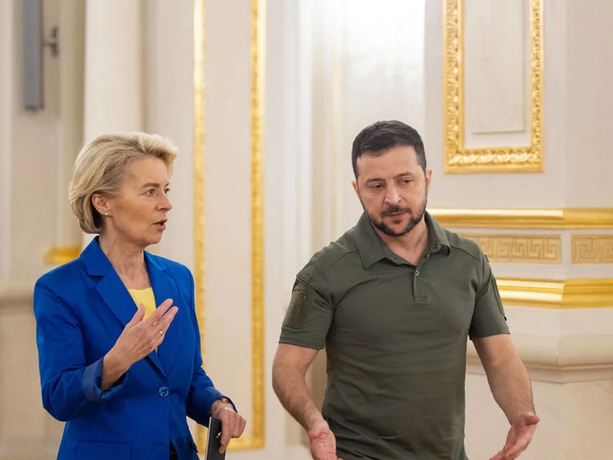 Фон дер Ляйен утвердила финансирование Украине за счет замороженных активов России в ЕС0