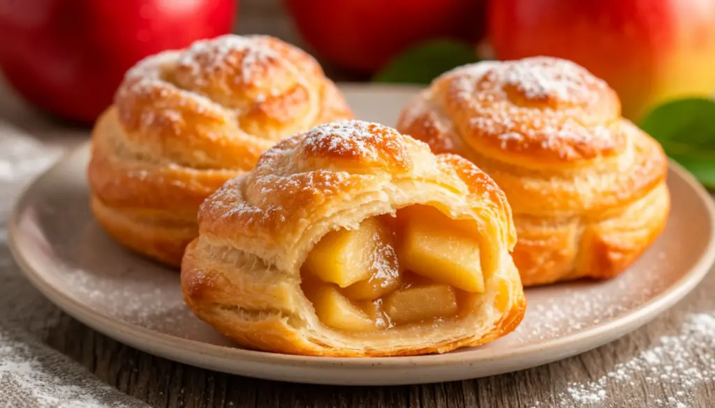 Самые скорые и аппетитные яблочные слоечки к чаю: всего 5 минут на приготовление, и вся семья уже спешит к аромату