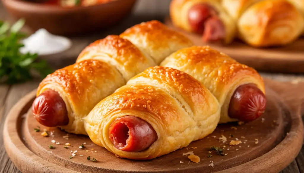 Отличный вариант для перекуса: быстро и легко готовим сосиски в тесте с сыром — собирают всех членов семьи за одним столом