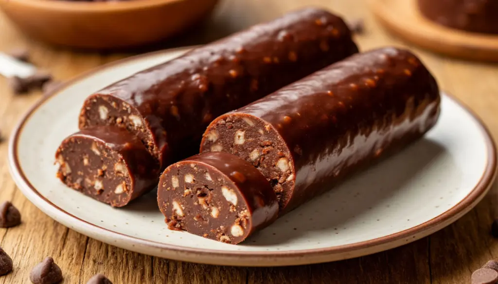 Шоколадная колбаса, знакомая с детства, готовится всего за 15 минут и исчезает за 5