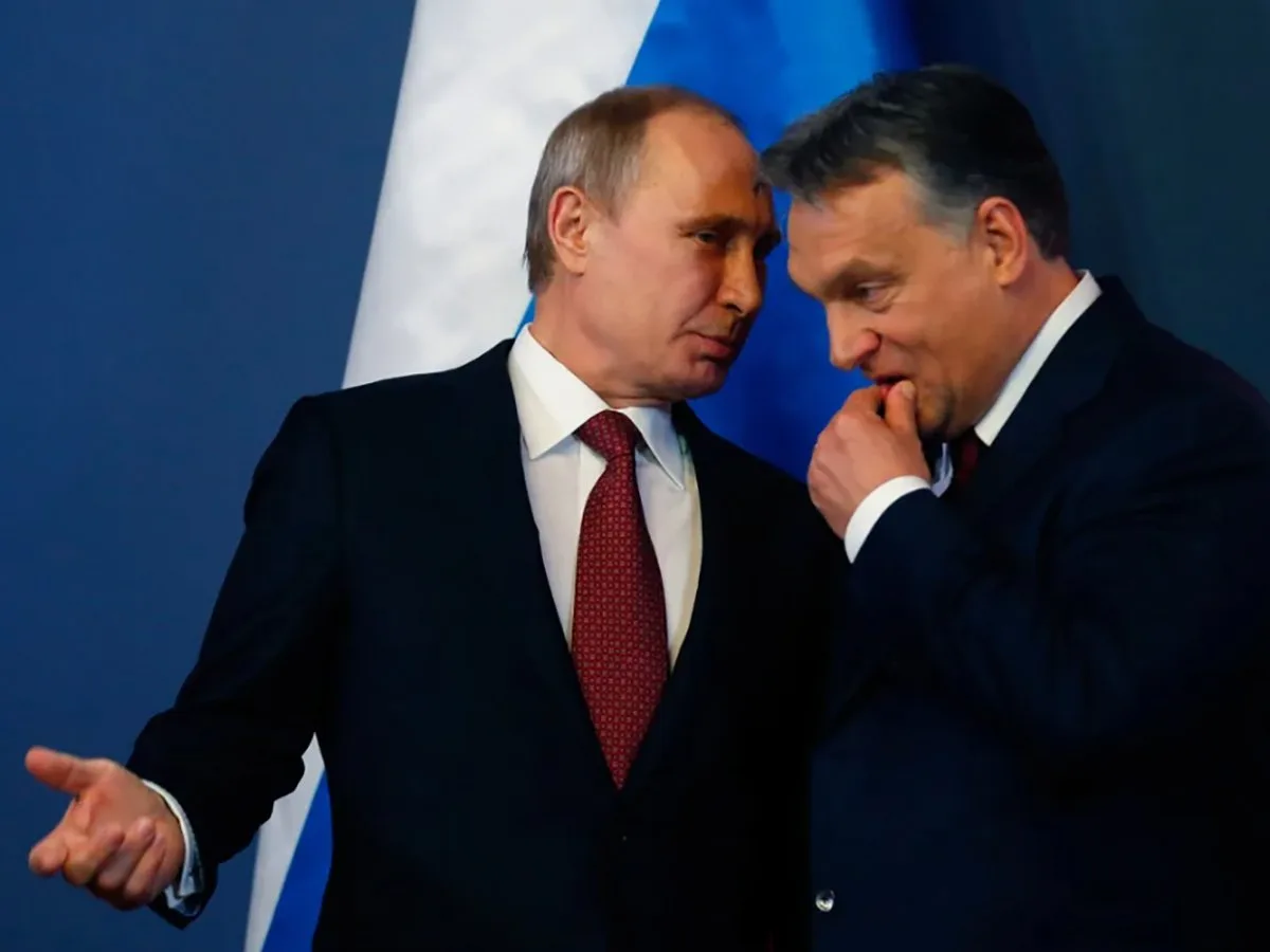 Венгры в шоке от действий переводчика на переговорах Путина и Орбана0