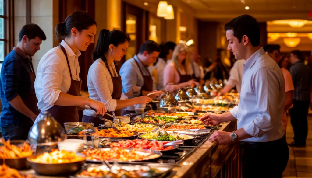 На шведском столе в Объединенных Арабских Эмиратах туристов ожидают обилие мяса, сладостей и неожиданные блюда местной кухни