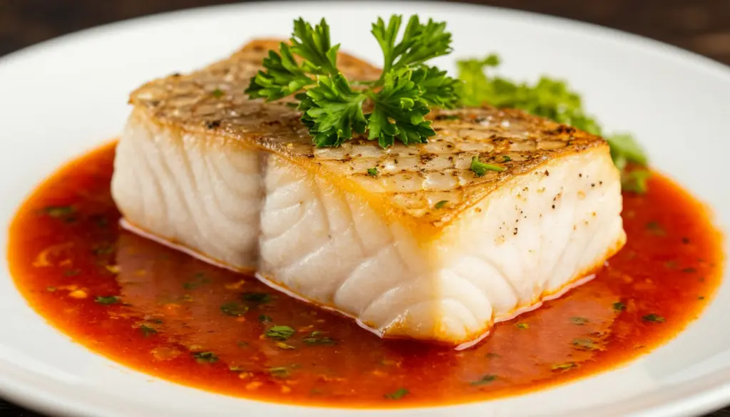 Минтай, с одной стороны, недорогая рыба, а в этом соусе превращается в настоящий ресторанный шедевр