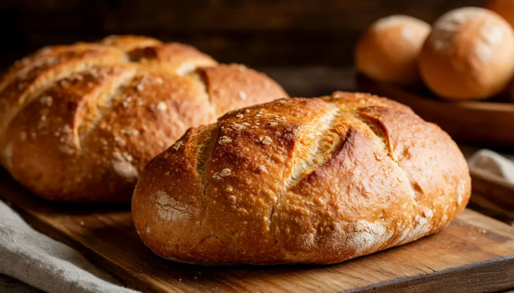 Приготовление теста занимает всего 5 минут без необходимости в обминке – получается самый нежный и воздушный домашний хлеб всего за час